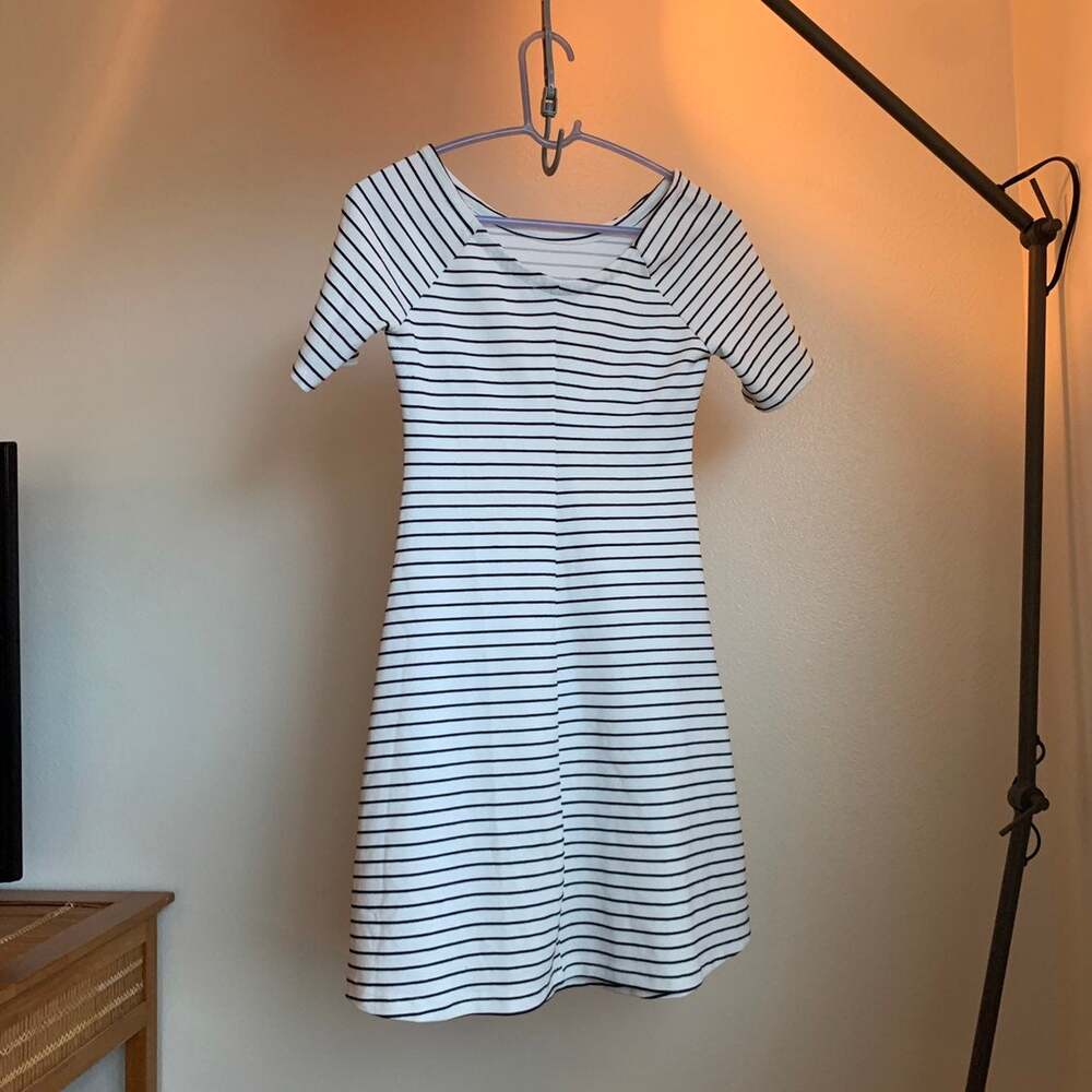 Cute White Zara Stripe Dress - Picture 4 of 6